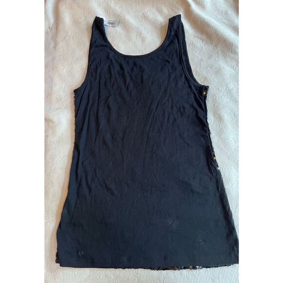 Old Navy Tank Top Womens Large Sequined Black NWT - Picture 7 of 8